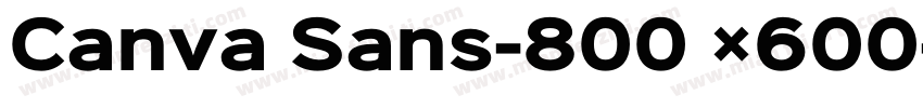 Canva Sans-800 ×600字体转换